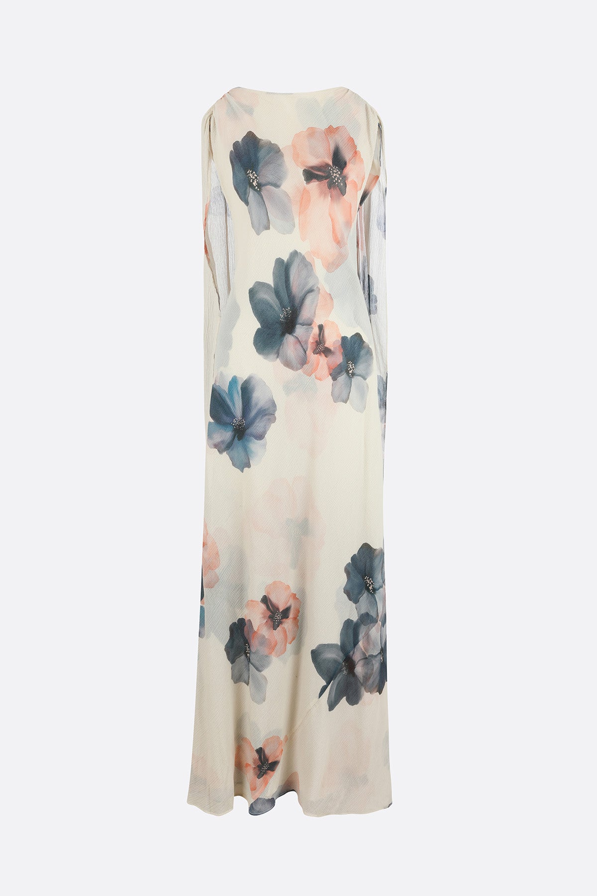 Petalprint Silk Bias Dress