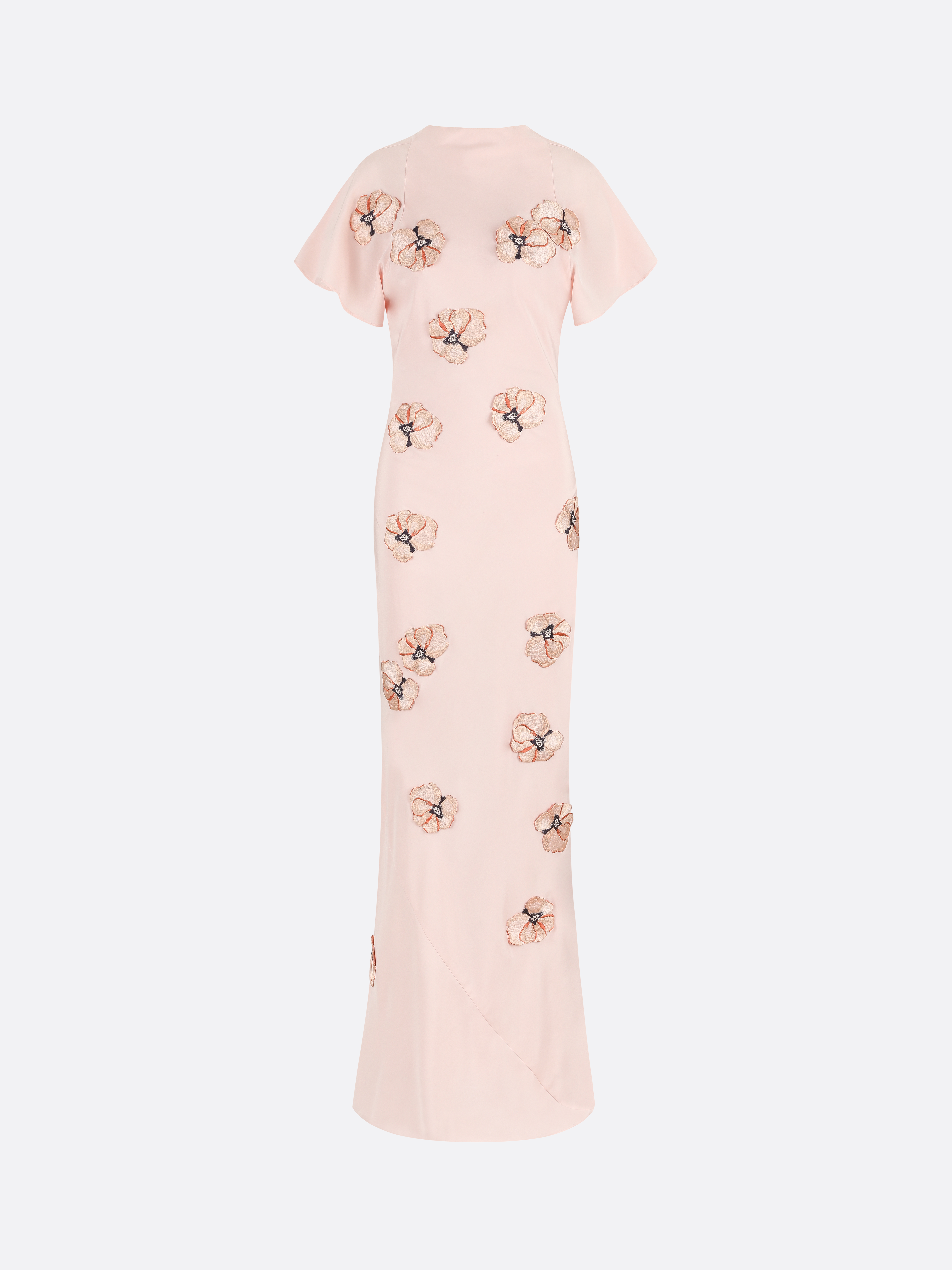 Flower Silhouette Bias Dress