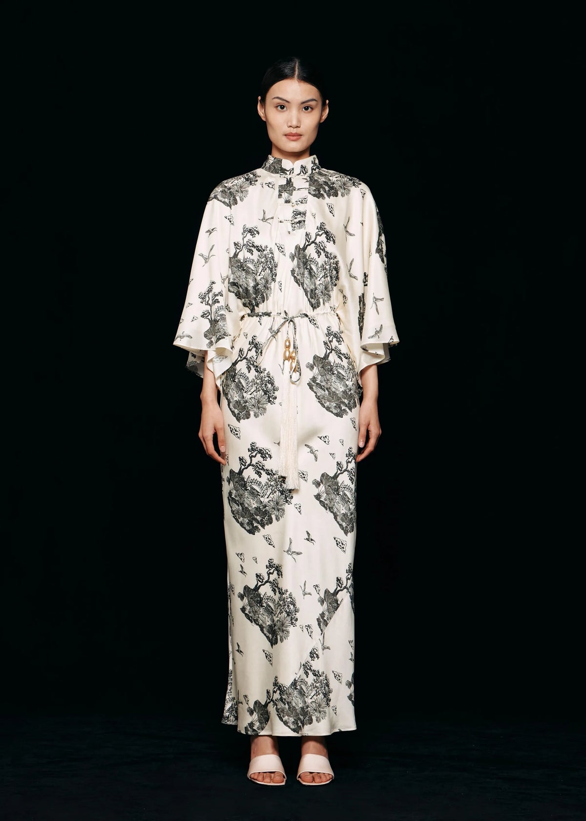 Drifted Form Silk Dress